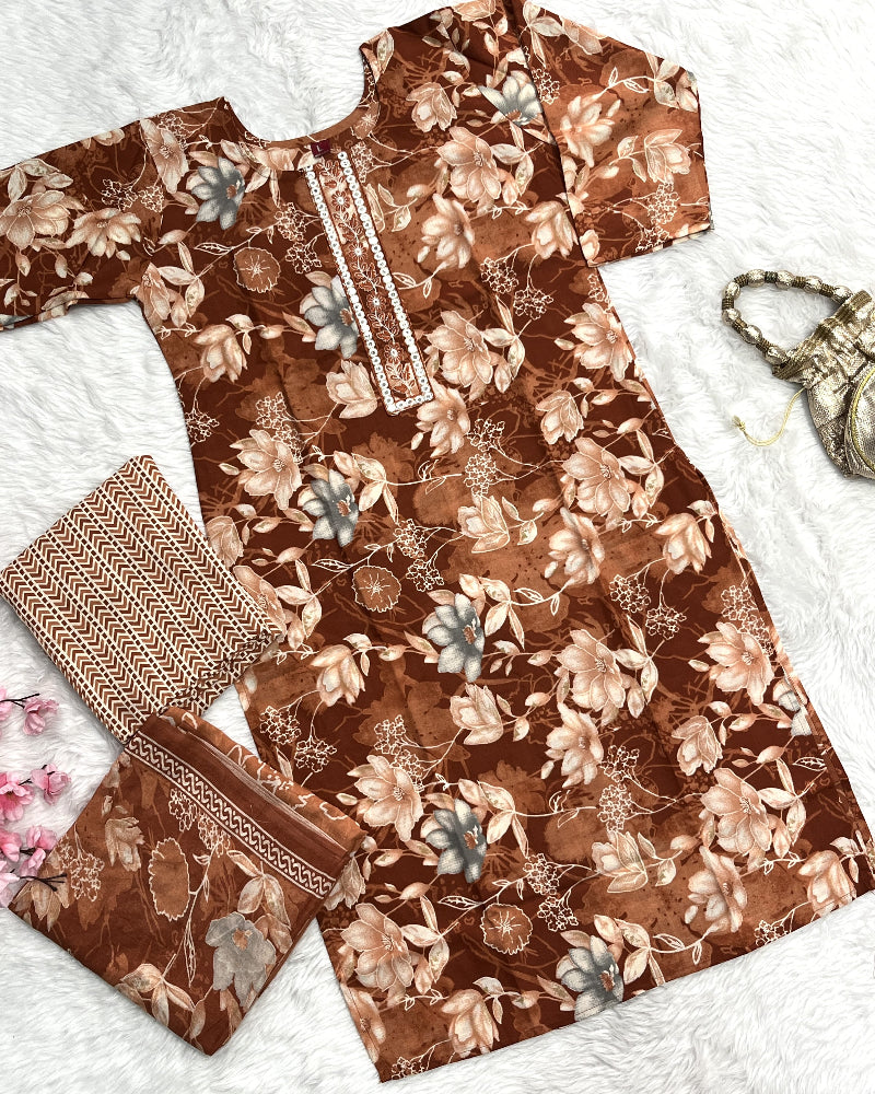 Elavia | Rayon Kurta Pant Set