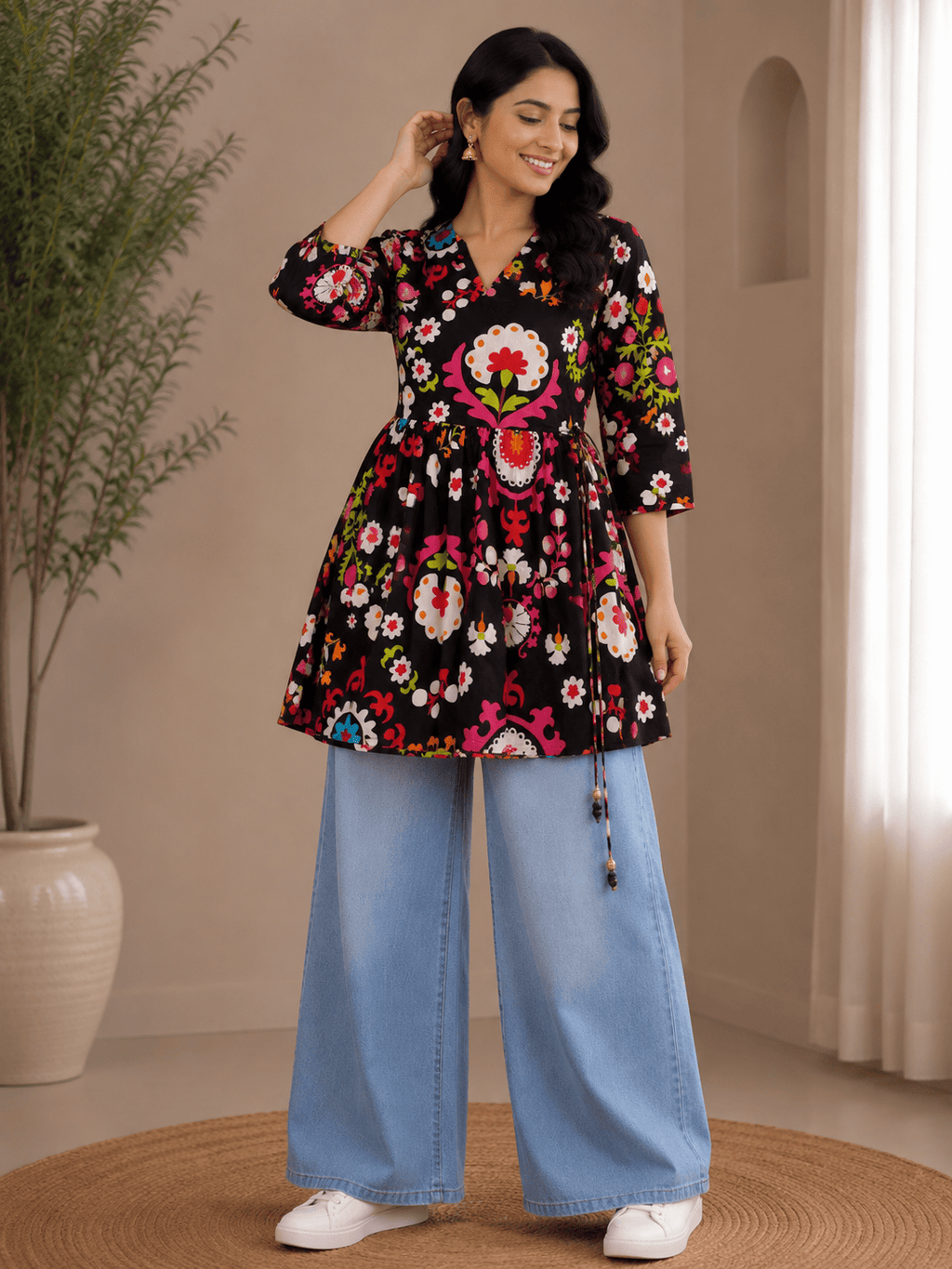 Vera | Cotton Short Gown