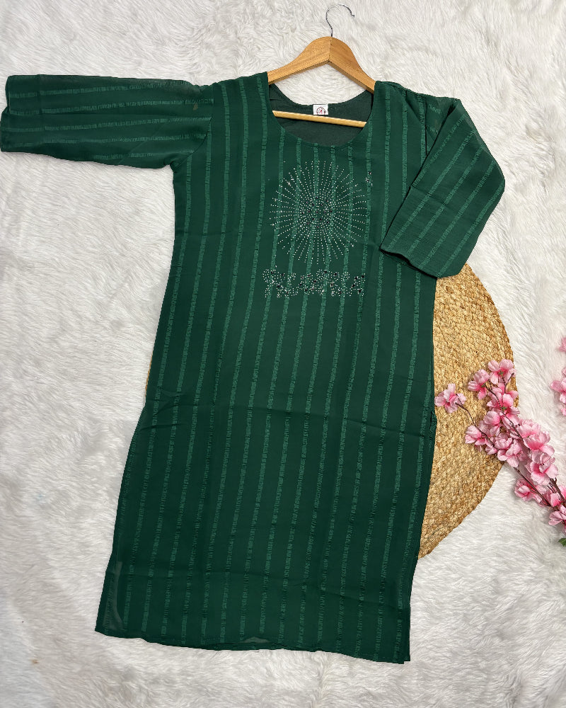 Ishara | Georgette Long Kurti