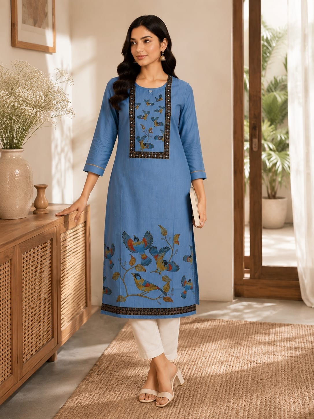 Leena | Cotton Long Kurti