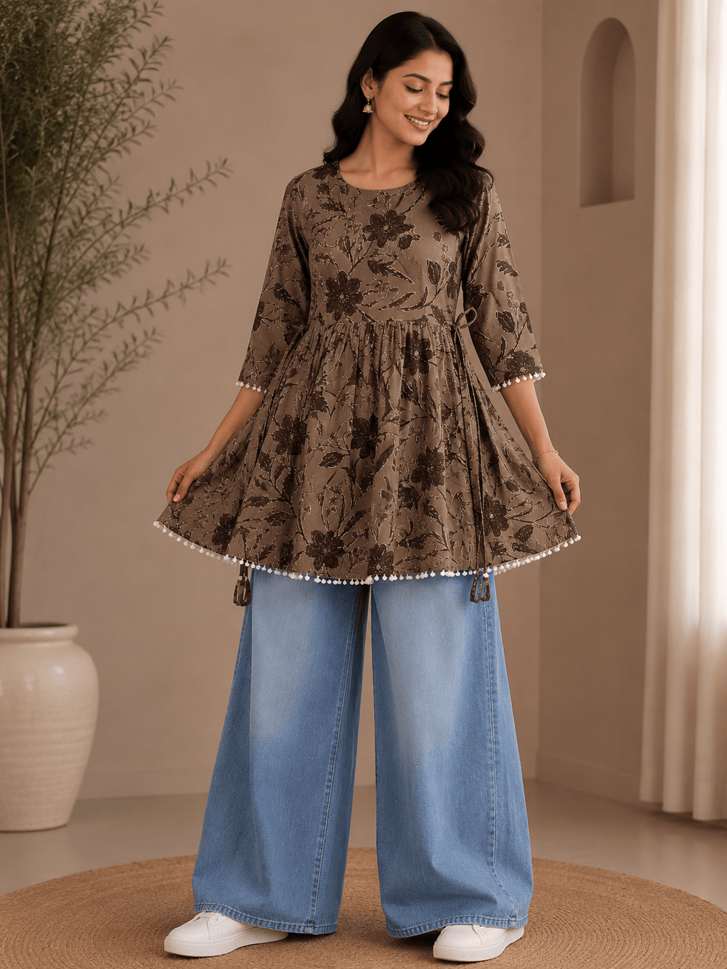 Leila | Rayon Short Gown
