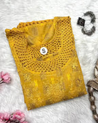 Roohani | Chikankari Cotton Long Kurti