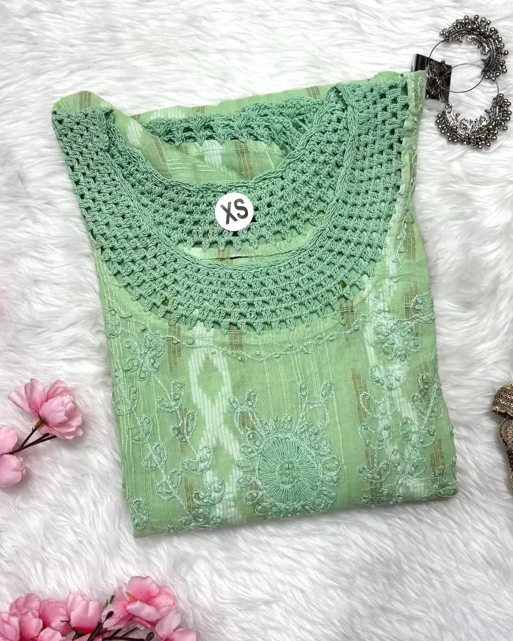 Roohani | Chikankari Cotton Long Kurti