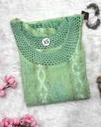 Roohani | Chikankari Cotton Long Kurti