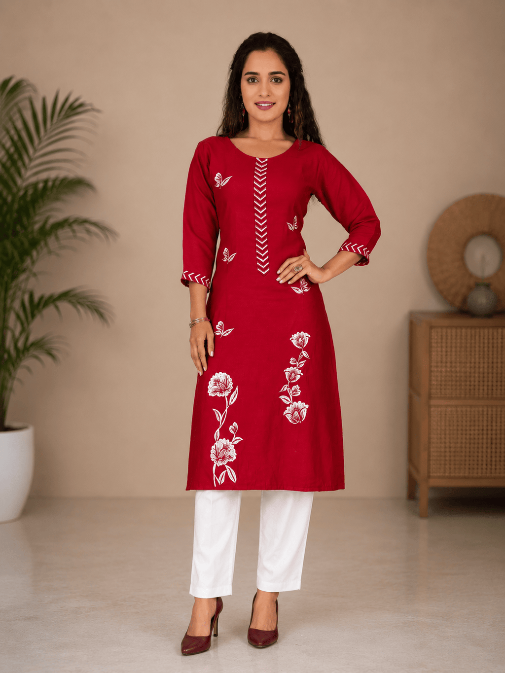 Zaynah | Chanderi Long Kurti