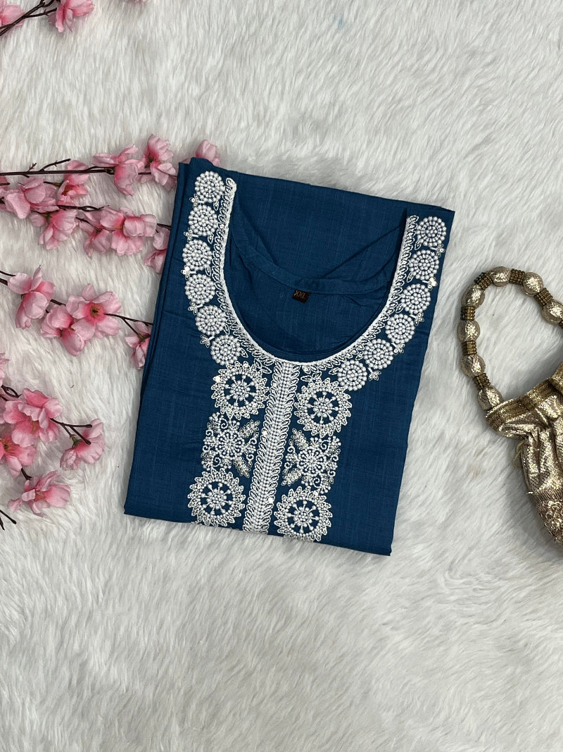 Ayla | Chanderi Long Kurti