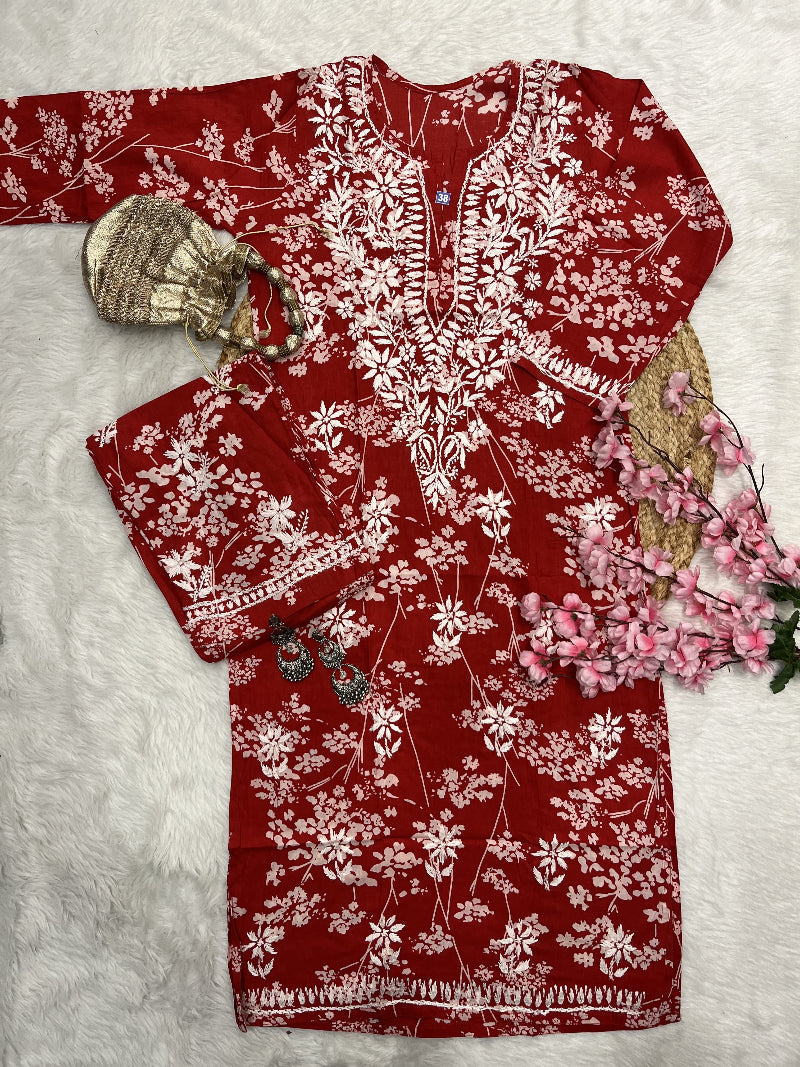 Lavela | MulMul Cotton Kurta Pant Set