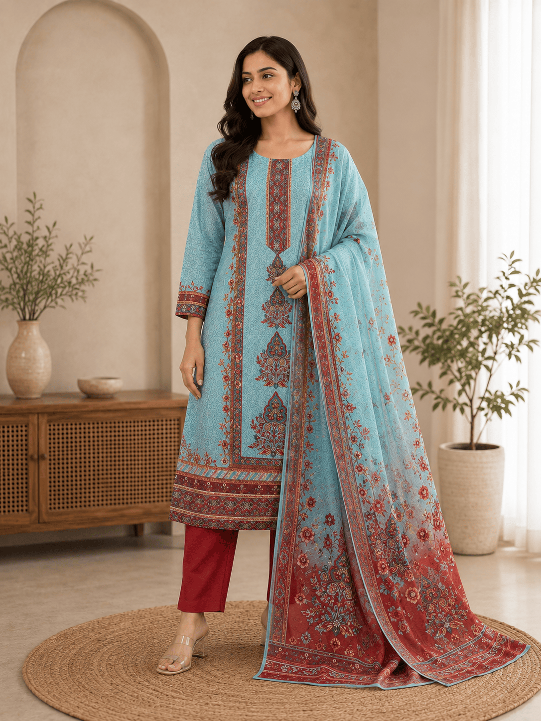 Zarena | Rayon Kurta Pant Set