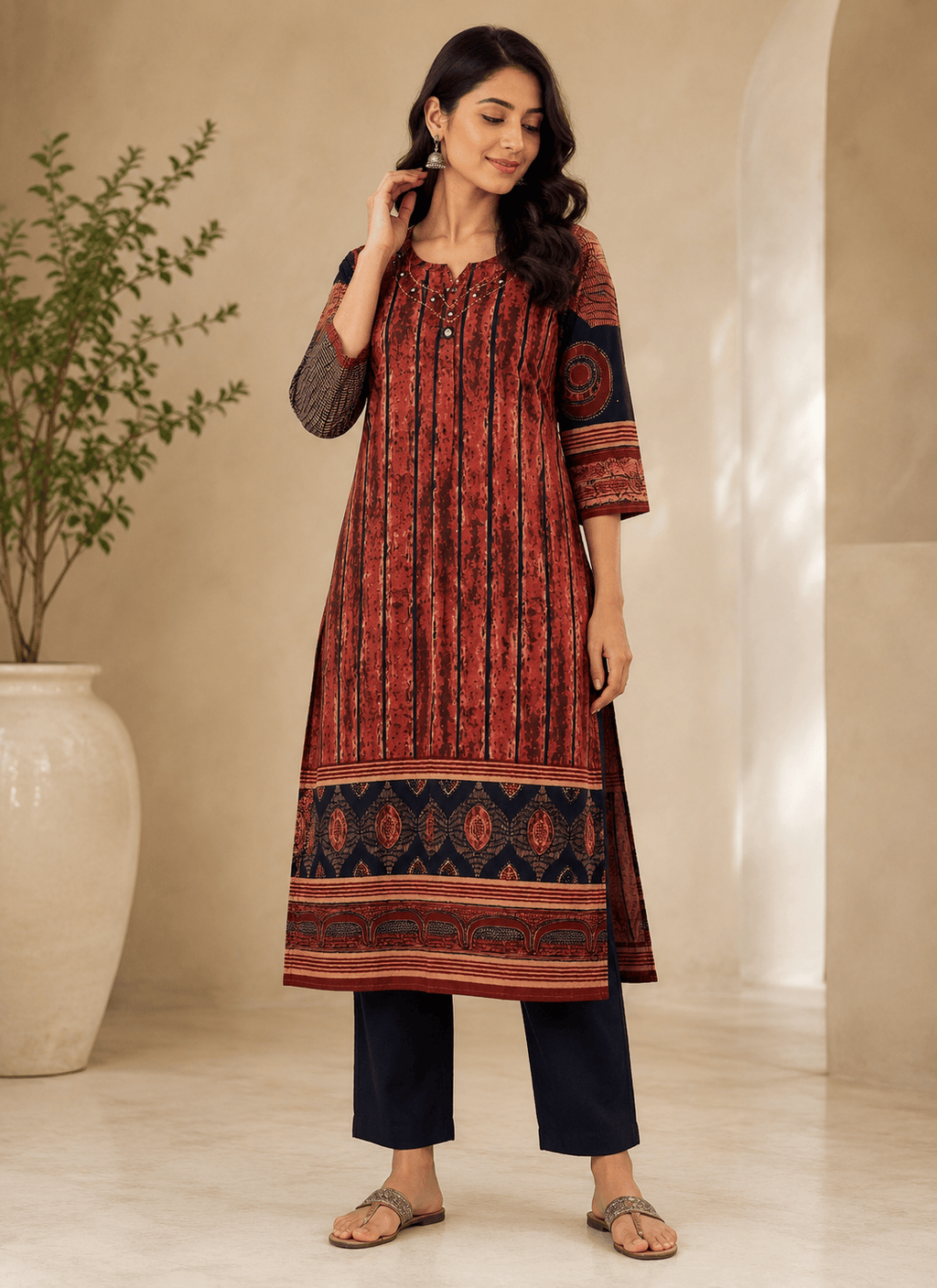 Rezana | Rayon Kurta Pant Set