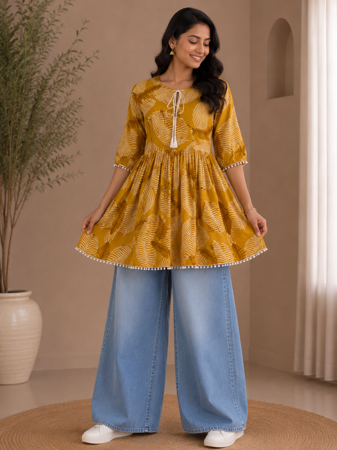 Leila | Rayon Short Gown
