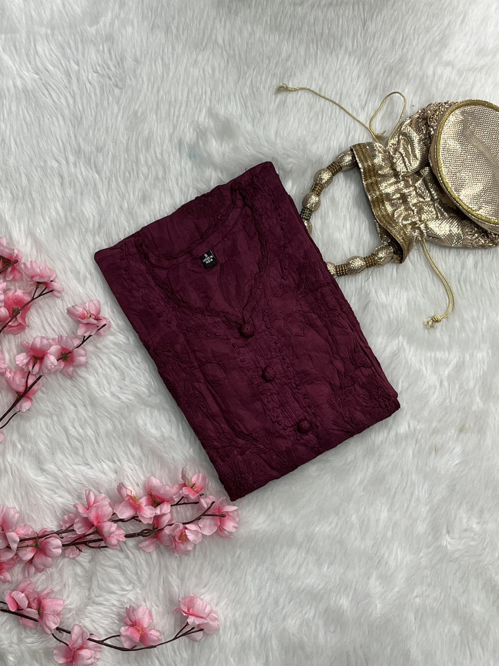 Gulshan | Chikankari Jacquard Cotton Kurti