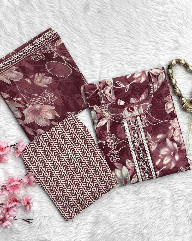 Elavia | Rayon Kurta Pant Set
