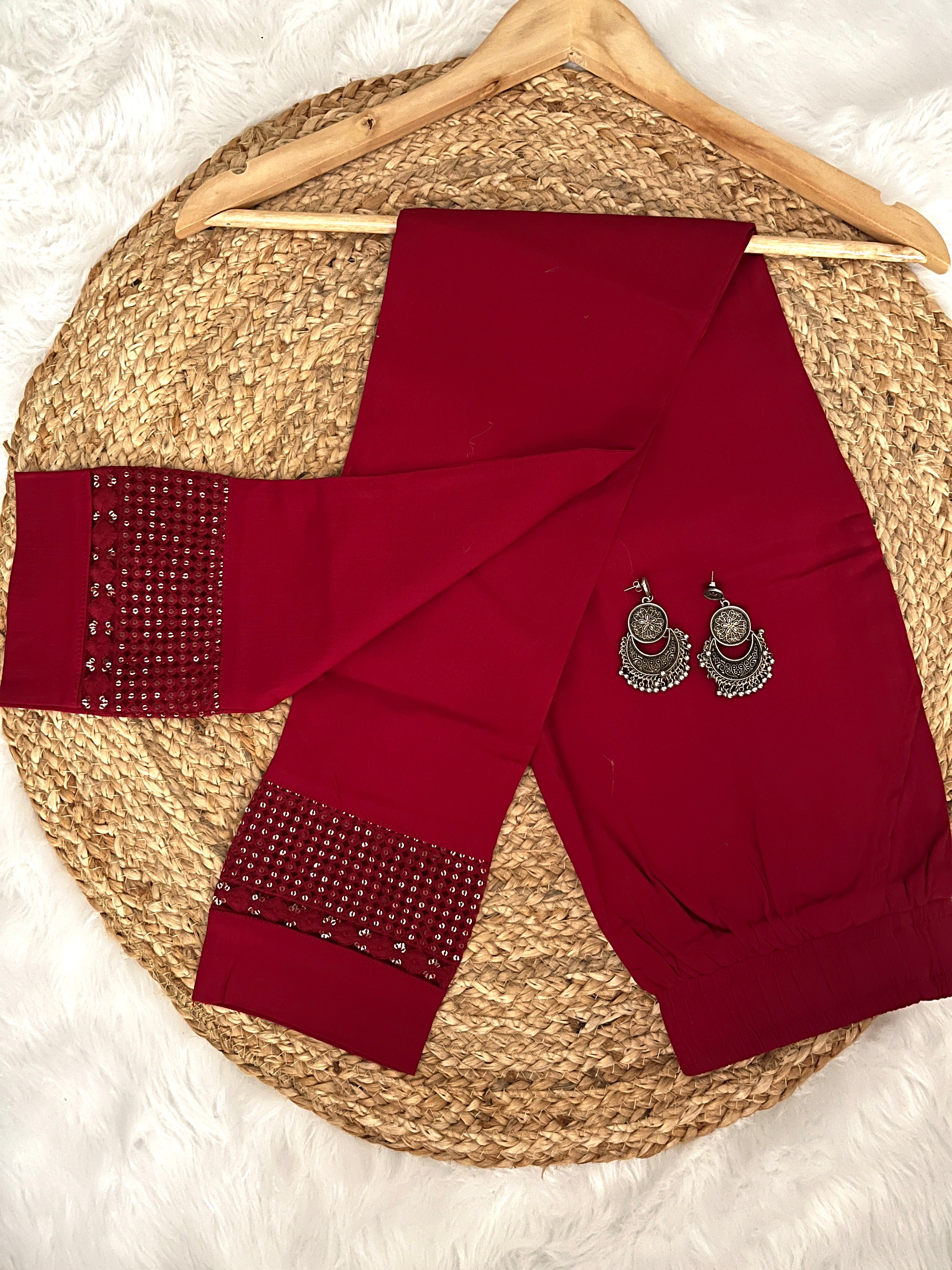Gulbahar | Stretchable Sequince Pants