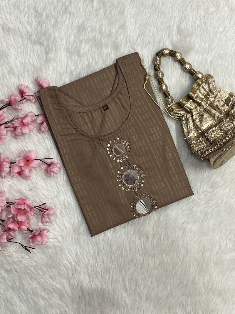 Mira | Chanderi Long Kurti