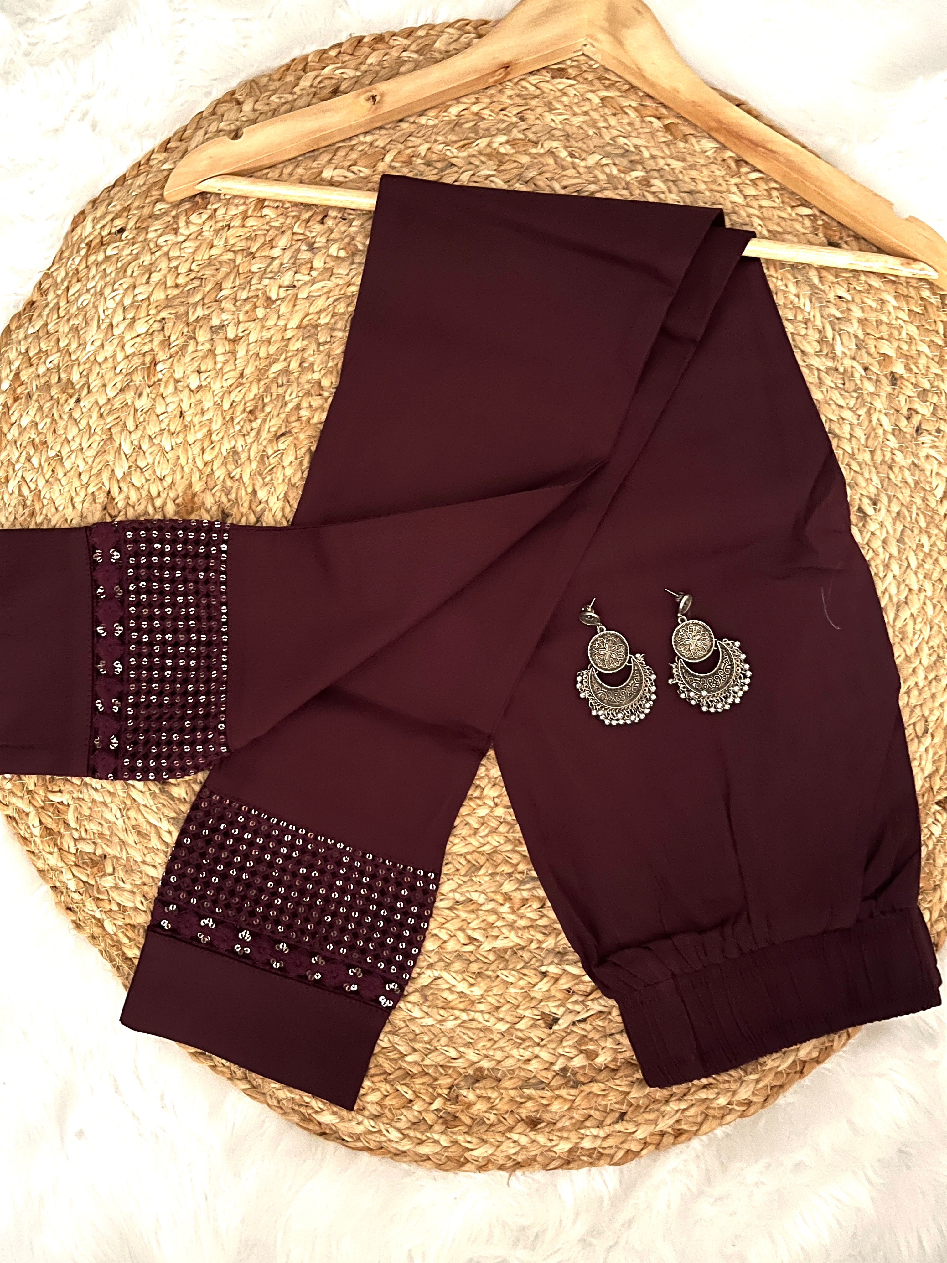 Gulbahar | Stretchable Sequince Pants