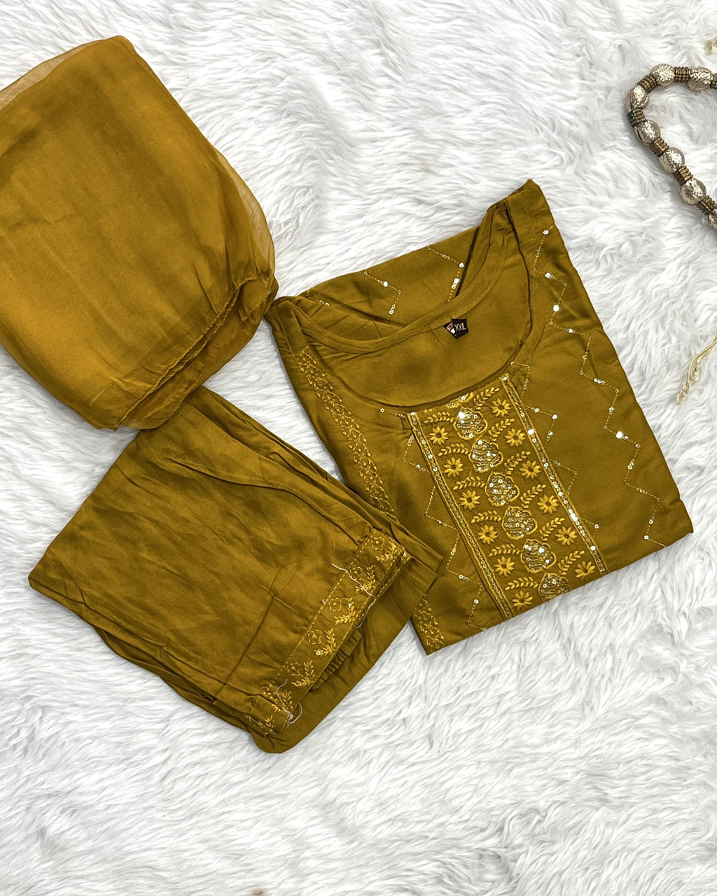 Celina | Chanderi Kurta Pant Set