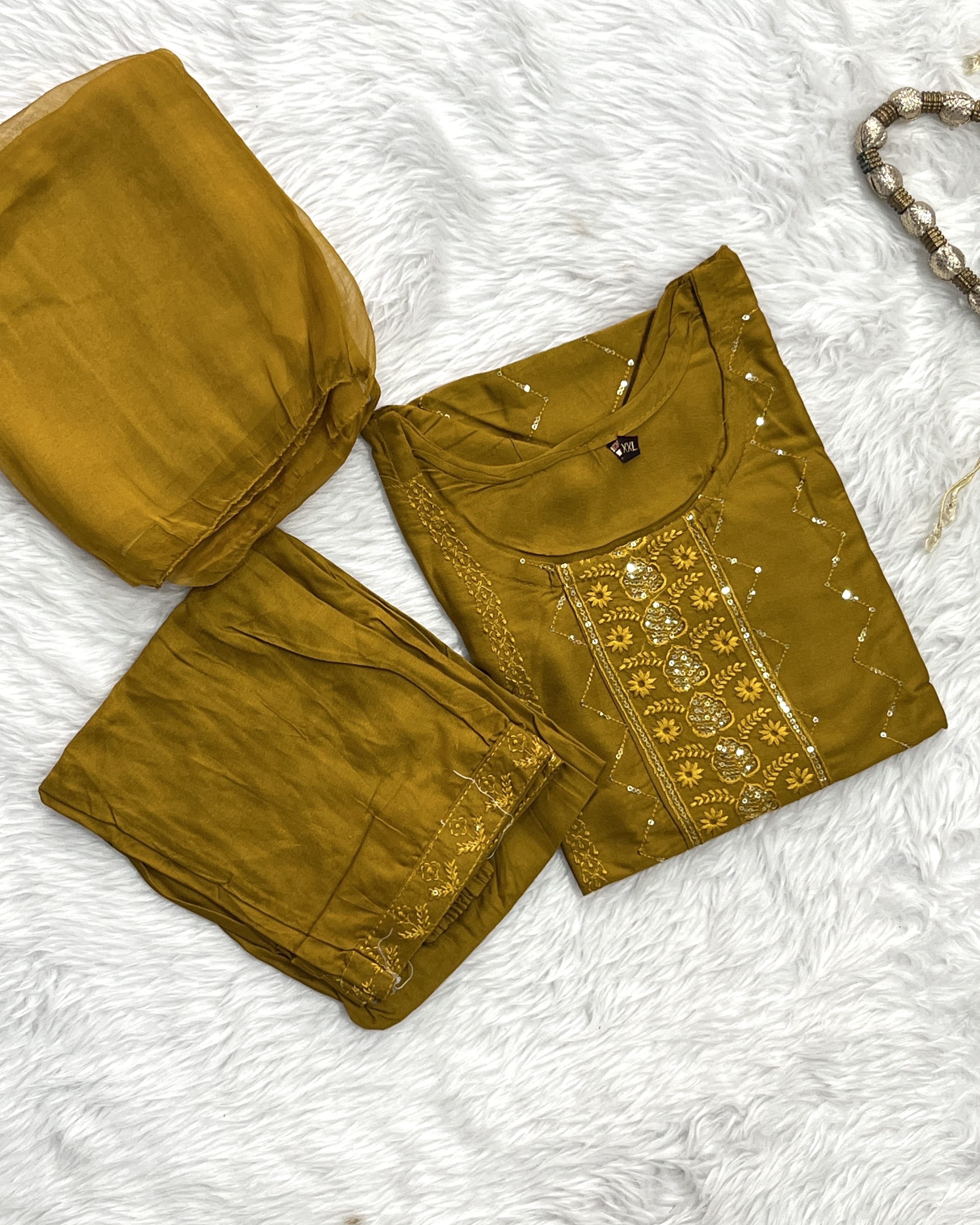 Celina | Chanderi Kurta Pant Set