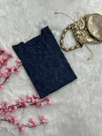 Gulshan | Chikankari Jacquard Cotton Kurti