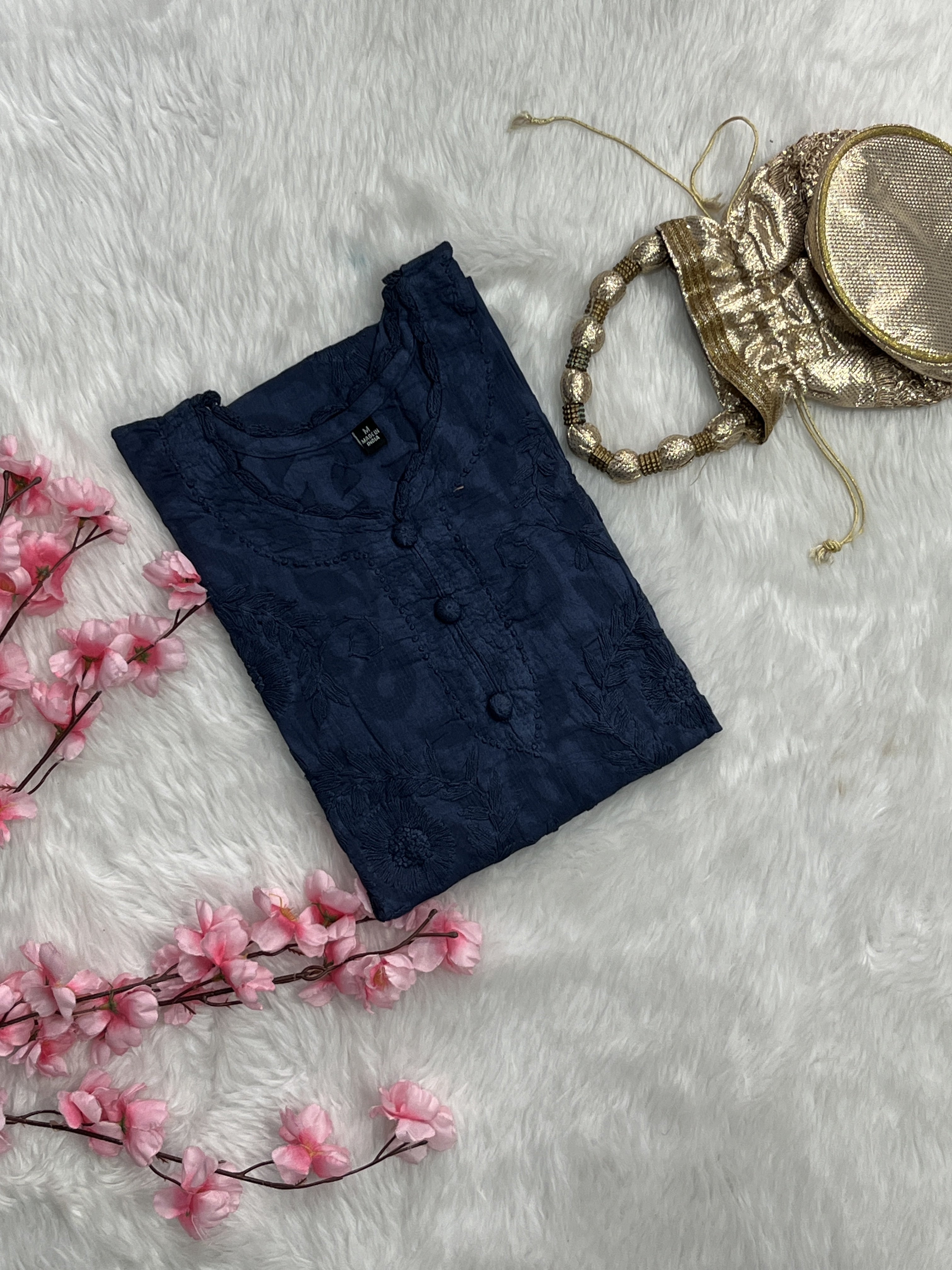 Gulshan | Chikankari Jacquard Cotton Kurti