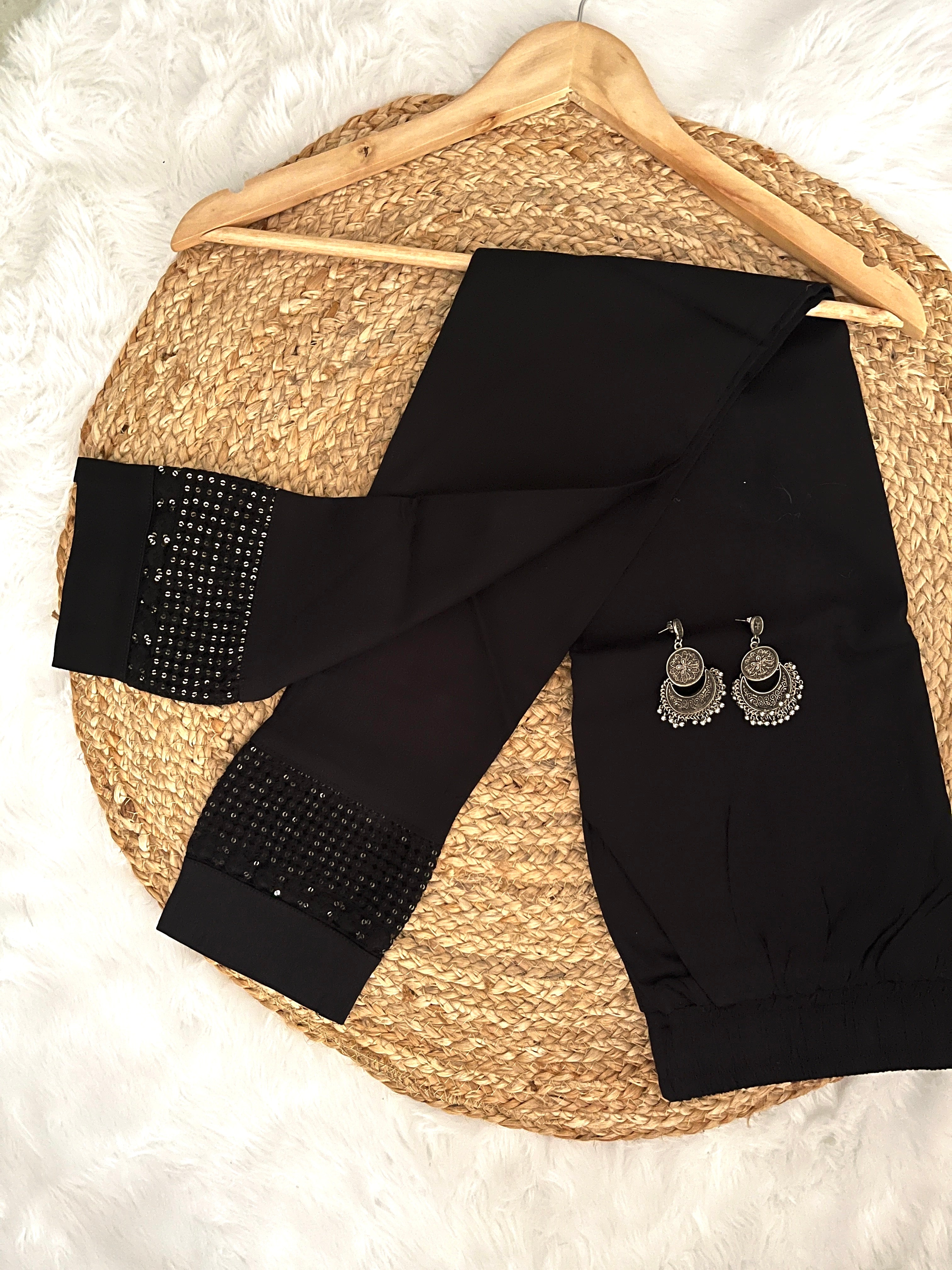Gulbahar | Stretchable Sequince Pants