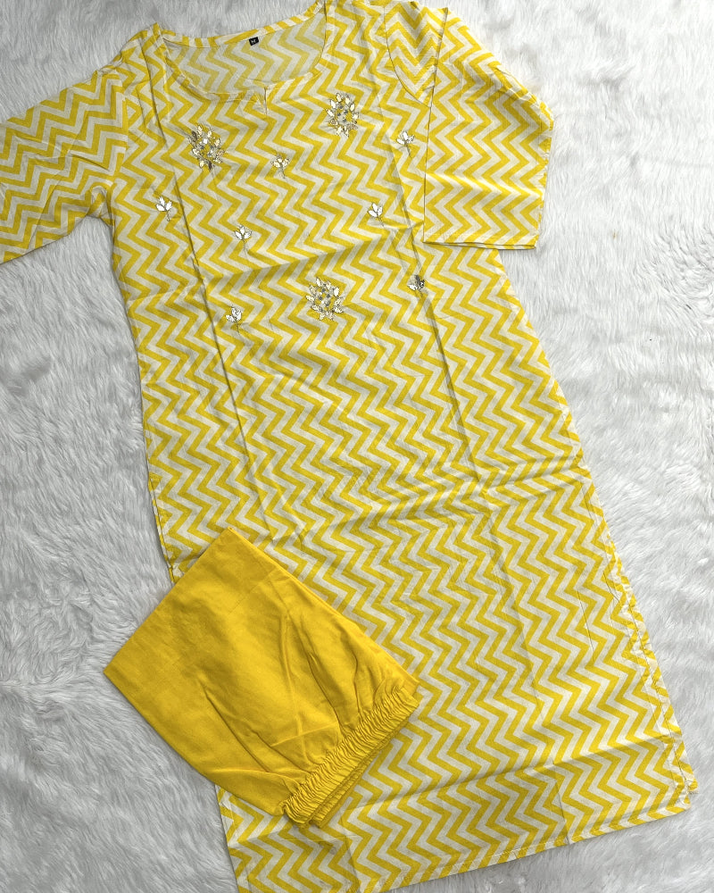Lavara | Cotton Pant Set