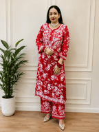 Lavela | MulMul Cotton Kurta Pant Set