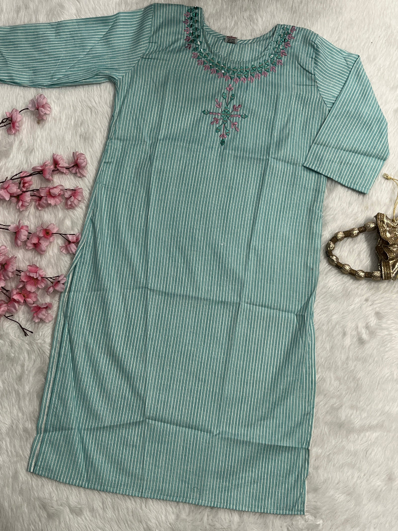Elara | Cotton Long Kurti