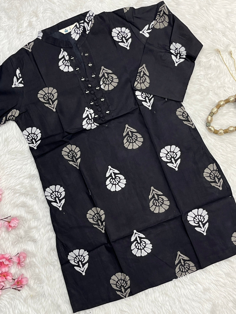 Elvana | Cotton Short Kurti