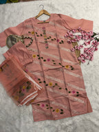 Izarina | Cotton Kurta Pant Dupatta Set
