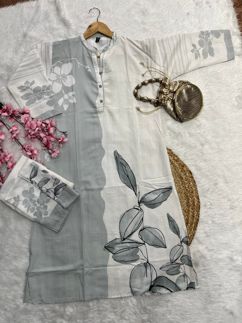 Kashish | Digital Print Kurta Pant Set