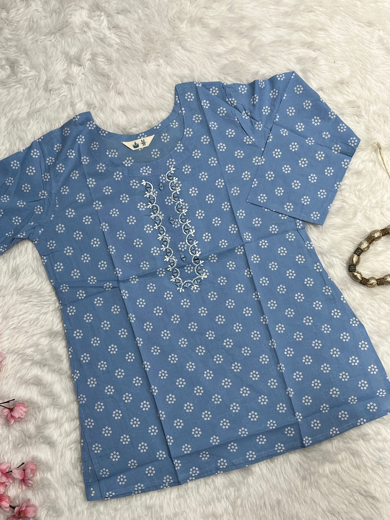 Kiara | Cotton Short Kurti