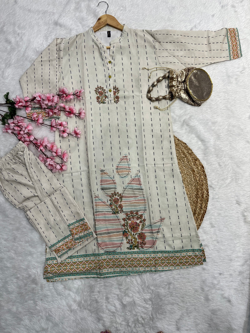 Kinza | Digital Print Kurta Pant Set