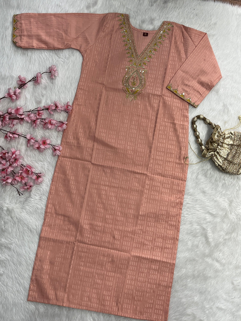 Ivana | Chanderi Long Kurti