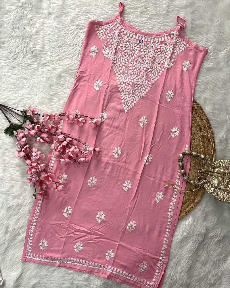 Aaban | Rayon Noodle Strap Kurti