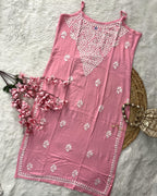 Aaban | Rayon Noodle Strap Kurti