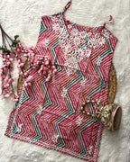 Aafa | MulMul Cotton Noodle Strap Kurti