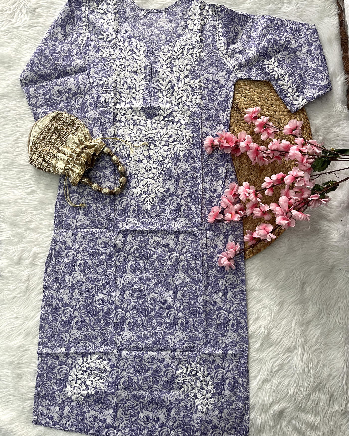 Aamira | MulMul Cotton Kurti