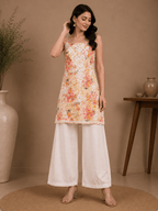 Abir | MulMul Cotton Noodle Strap Kurti