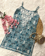 Aiaz | MulMul Cotton Noodle Strap Kurti