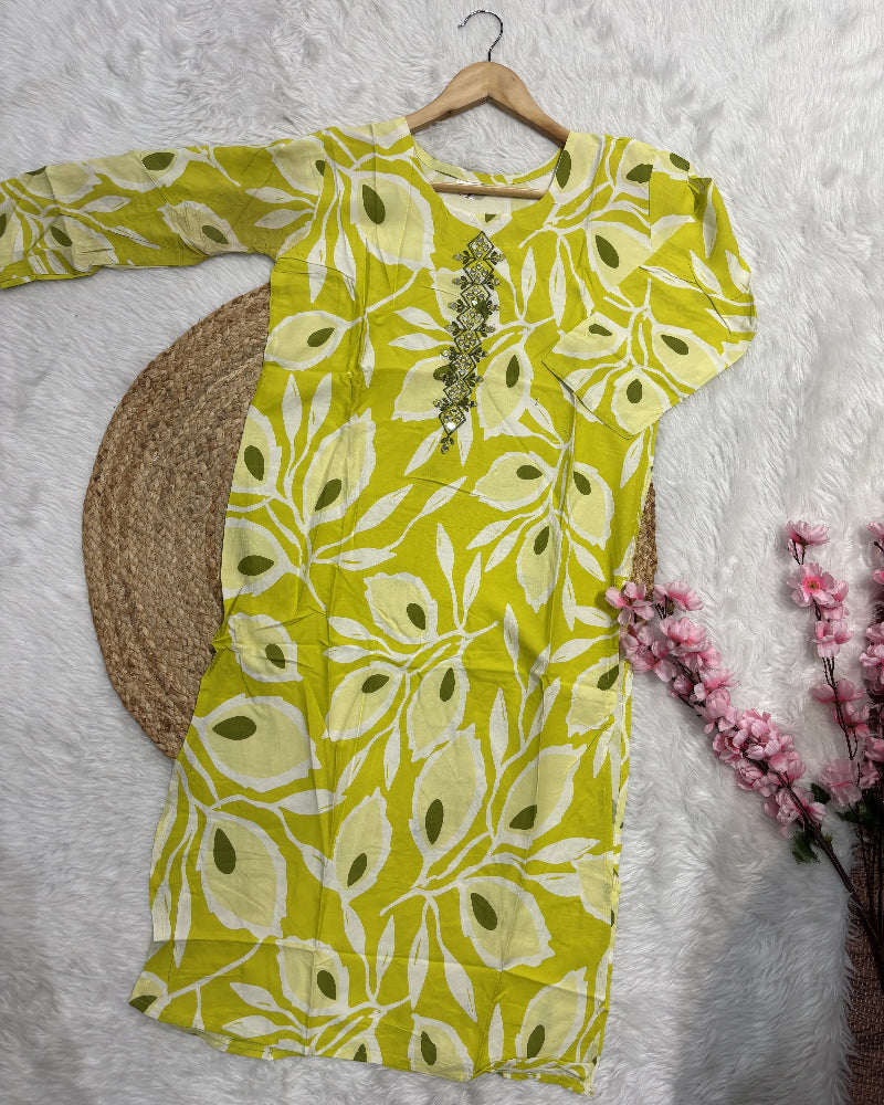 Aurora | Cotton Long Kurti