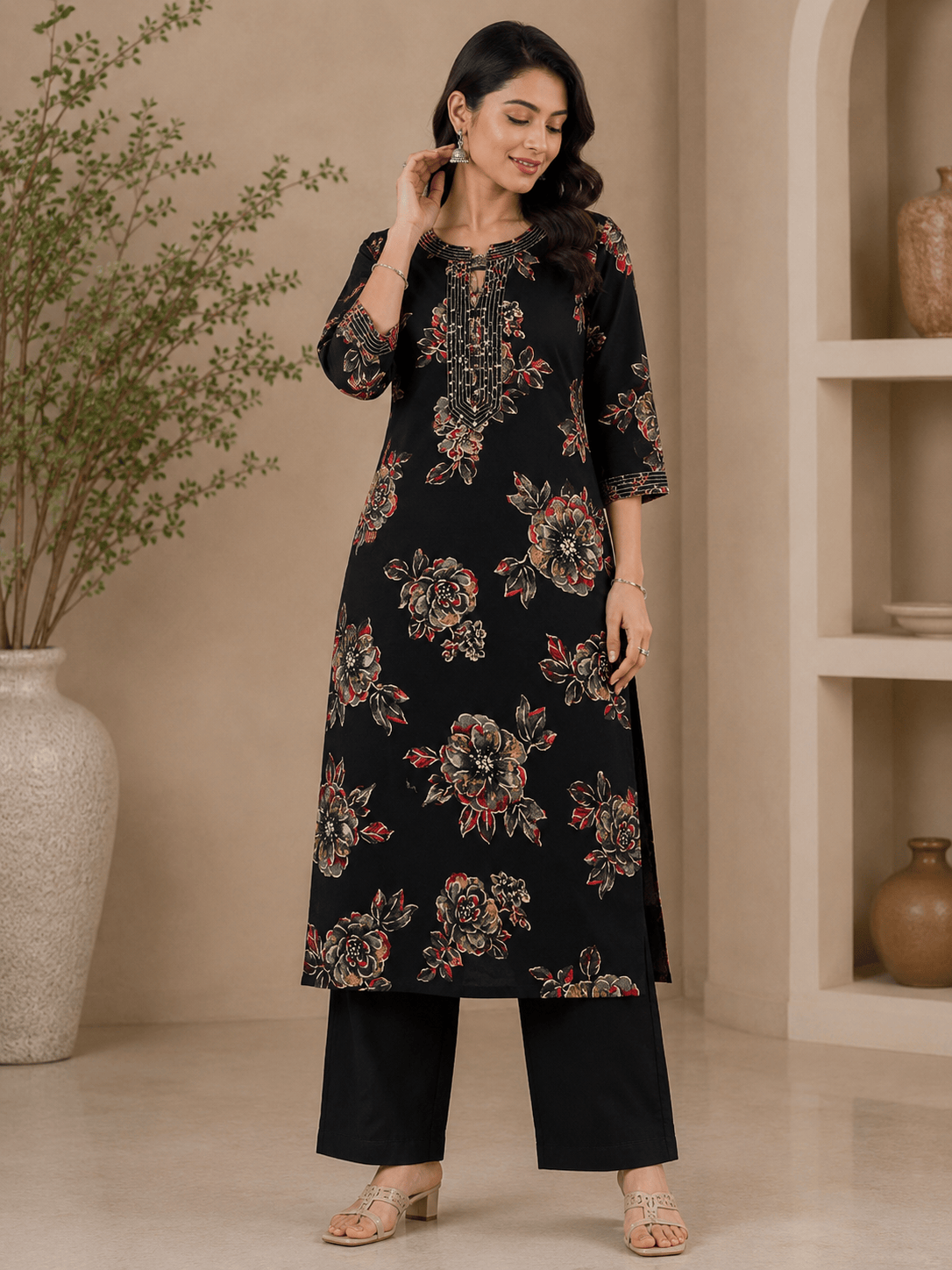 Calina | Rayon Kurta Set