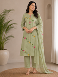 Izarina | Cotton Kurta Pant Dupatta Set
