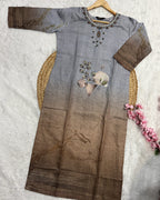 Luminara | Chanderi Long Kurti