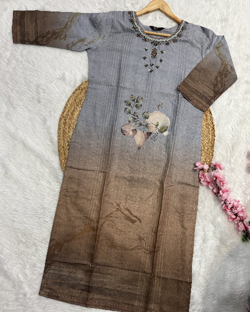 Luminara | Chanderi Long Kurti