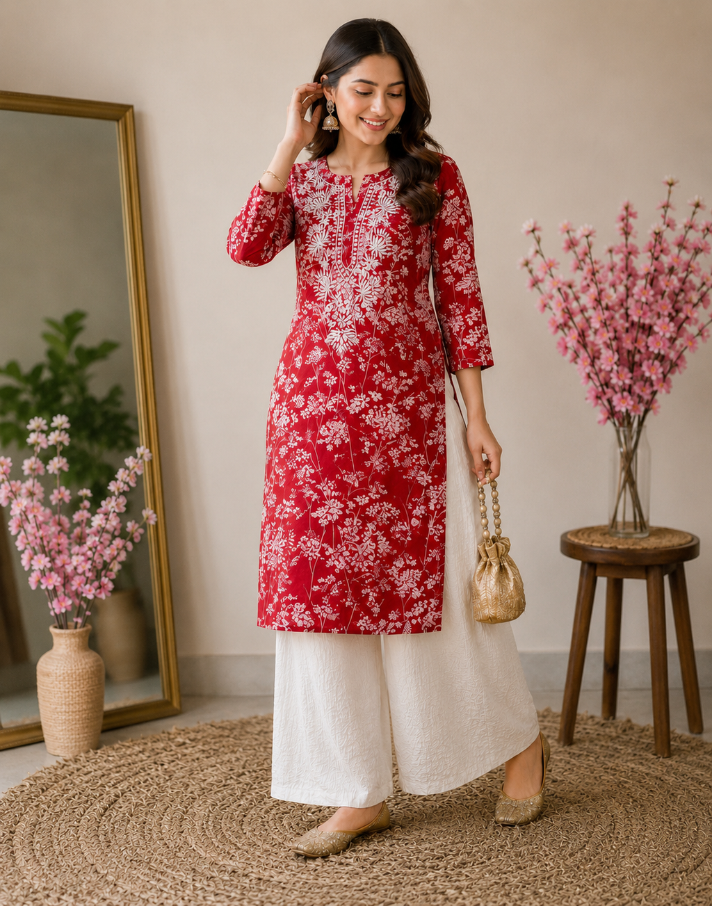 Bahaar | MulMul Cotton Kurti