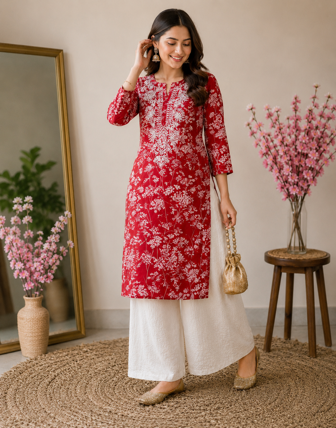 Bahaar | MulMul Cotton Kurti