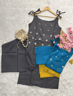 Serina | Rayon Noodle Strap Kurta Set
