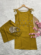 Serina | Rayon Noodle Strap Kurta Set