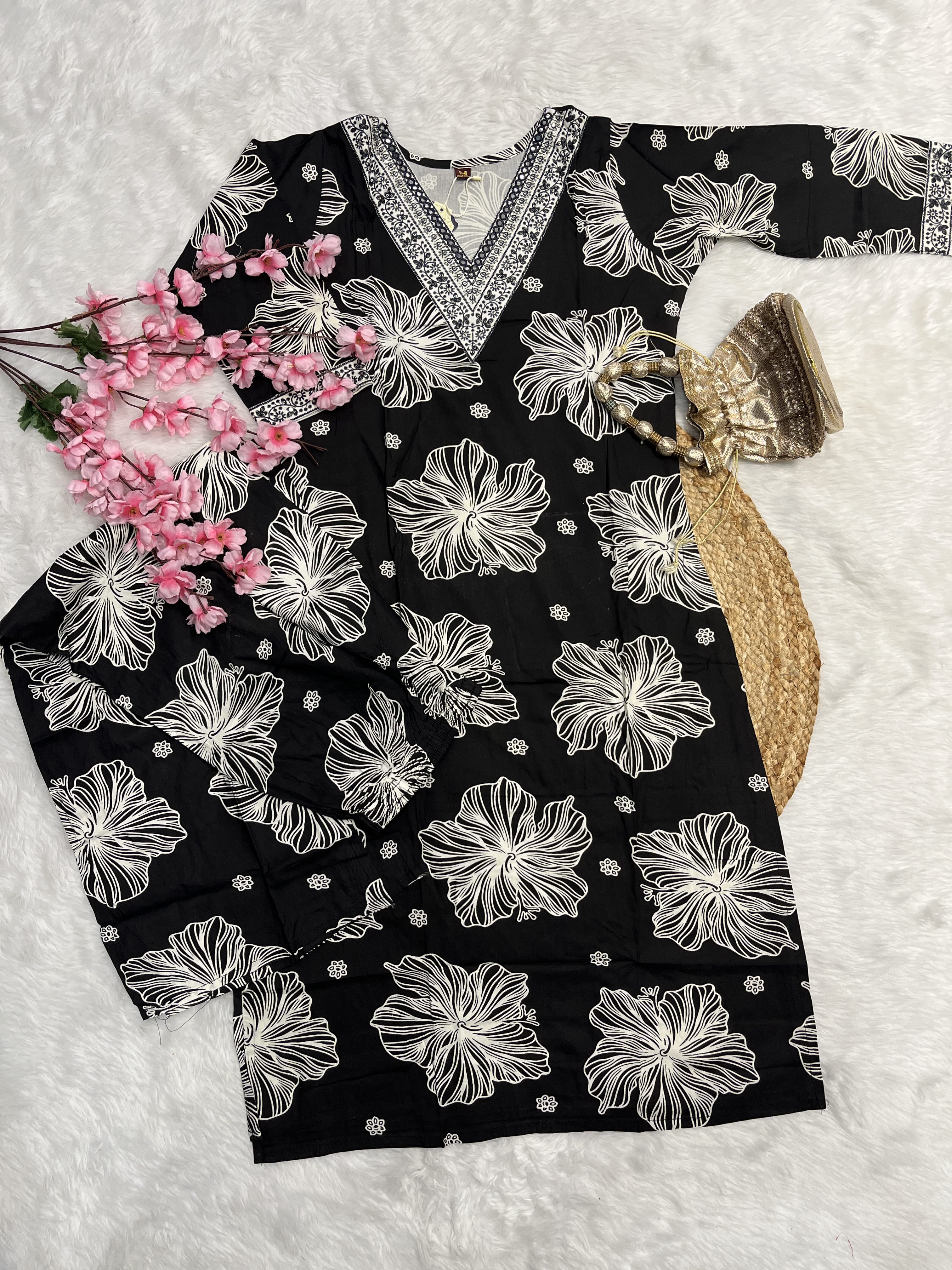 Zara | Cotton Kurta Pant Set