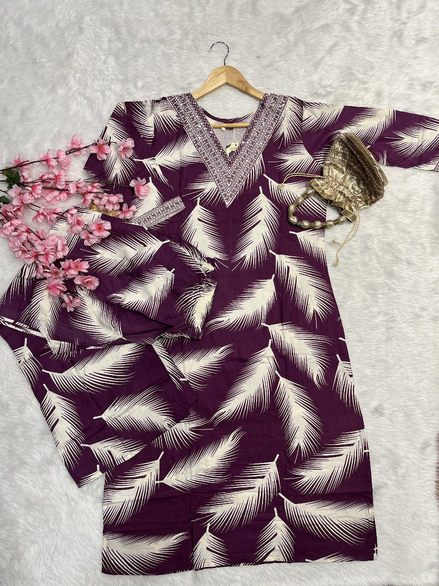 Ravena | Cotton Kurta Pant Set